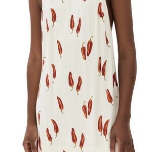 Chili Pepper Print Sleeveless Dress